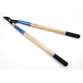 Lopper, Bypass Blade, 1-3/8 in Cut Cap, Non-Stick Steel 3 in L Blade, Wood Handle, Rubber Grip