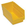 Shelf Storage Bin, Polypropylene, Yellow, 6 in H, 6 5/8 in W, 11 5/8 in L