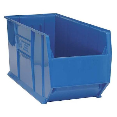Storage Bin, Polypropylene, Blue, 17 1/2 in H, 16 1/2 in W, 35 7/8 in L