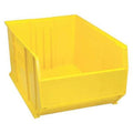 Storage Bin, Polypropylene, Yellow, 17 1/2 in H, 23 7/8 in W, 35 7/8 in L