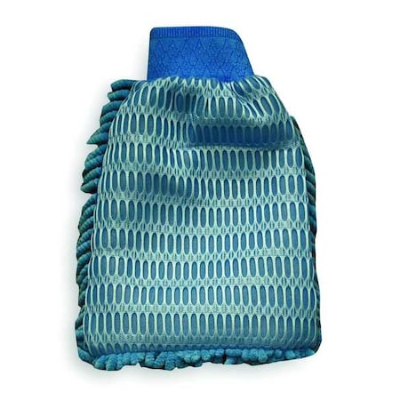 Polyester Scrubbing Mitt 11-1/2" x 8", Blue