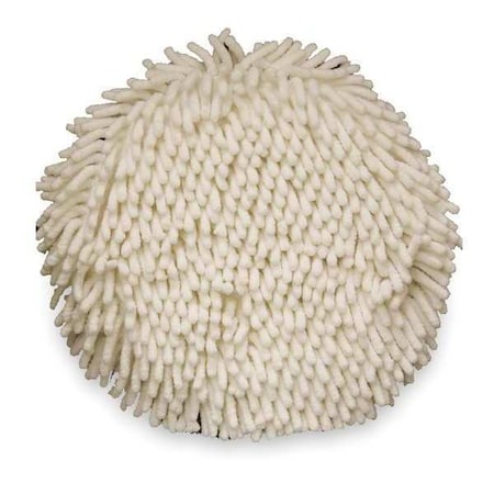 Wash Pad, 9"L, 9"W, Microfiber, White