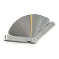 Feeler Gauges, 32 Blade, 3 5/16 in L, 1/2 in W, Steel, 0.0015 in to 0.035 in