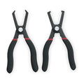 2 Piece Push Pin Plier Set Double Cushion Grip Handle