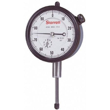Dial Indicator, 0 to 1 In, 0-100