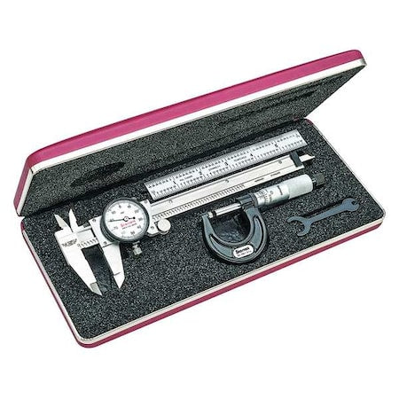 Precision Measuring Kit, Dial Caliper