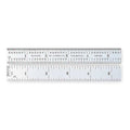Steel Rule, End Graduations, 6 In, 4R Grad