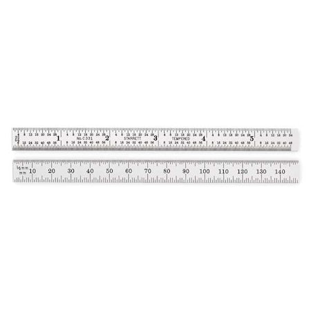 Steel Rule, Flexible, 12 In, Type 31 Grad