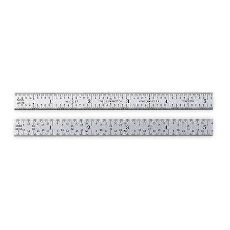 Steel Rule, Flexible, 6 In, 16R Grad