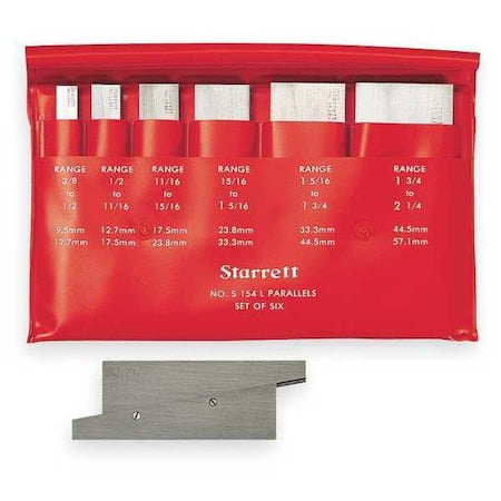 Precision Adj Parallel Set, 3/8-2 1/4 In