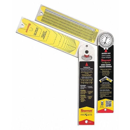 Man-Reading Miter Protractor, Grad 1 deg