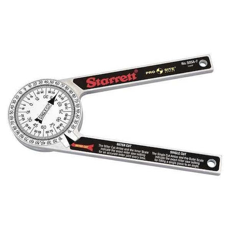 Man-Reading Miter Protractor, Grad 1 deg