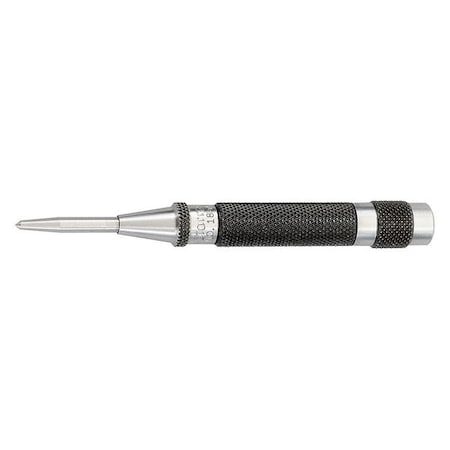 Automatic Center Punch, Length 4 in, Diameter 9/16 in, Replaceable Point