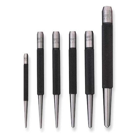 Center Punch Set, Steel, 5 pcs.