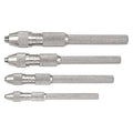 Pin Vise Set, 0-0.187 In, Nickel, 4 Pc