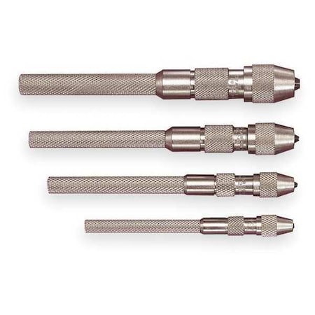 Pin Vise Set, 0.010-0.200, Taper, 4Pc