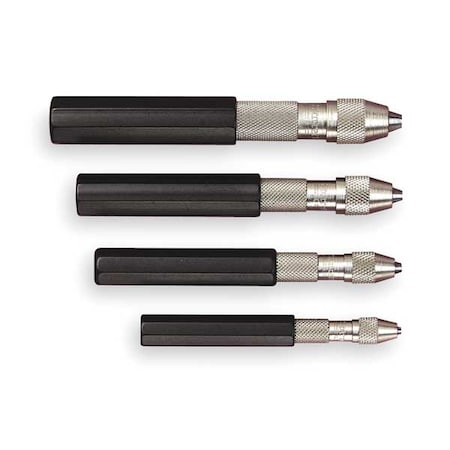 Pin Vise Set w/Case, 4 Jaws