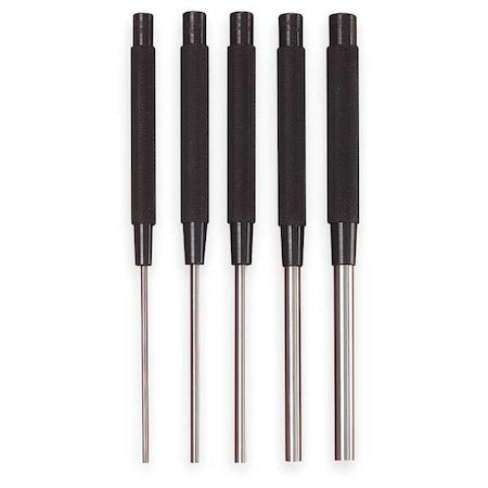 Drive Pin Punch Set, 5 Pieces, Steel