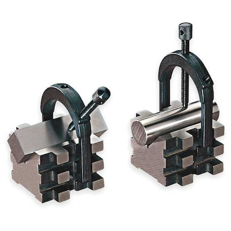 V-Blocks, Matched Pair w/Clamps, 2 In