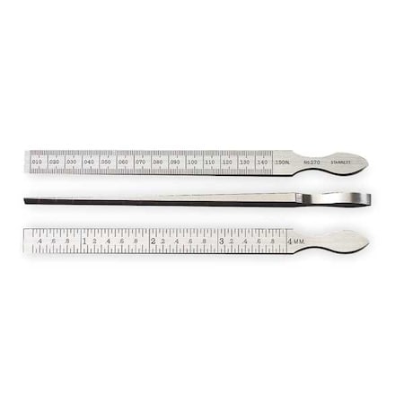 Taper Gage, 0.010-0.150 In, 6 1/4 In L