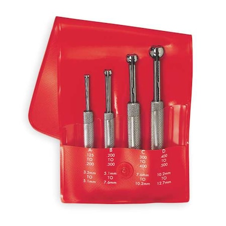 Small Hole Gauge Set, Contact: Split Ball
