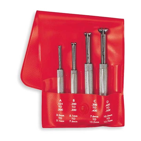 Small Hole Gauge Set, Contact: Split Ball