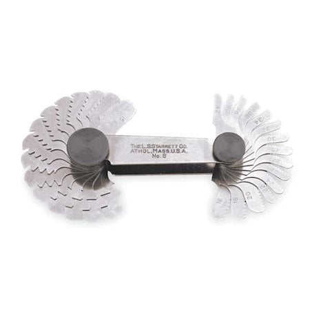 Thread Pitch Gauge Set, Thread Ang 60 deg
