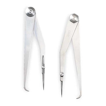Hermaphrodite Caliper, 6 In, Firm Joint