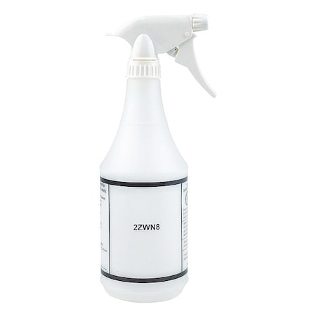 24 oz. White, Plastic Bottle, PK12