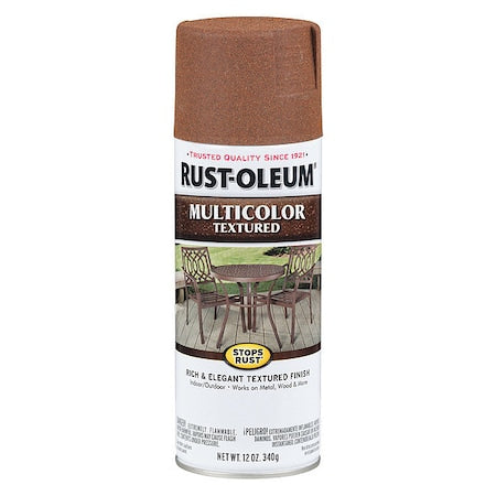 Textured Spray Paint, Rustic Umber, Textured, Solvent, 12 Oz