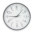 12" Analog Quartz Wall Clock, Black