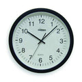 13-3/4" Analog Quartz Wall Clock, Black
