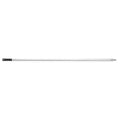 Squeegee Handle, Threaded, Aluminum, 61 In L, 1 in Handle Dia, Black/White