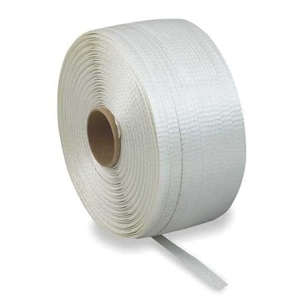 Plastic Strapping, White, 1320 ft. Length