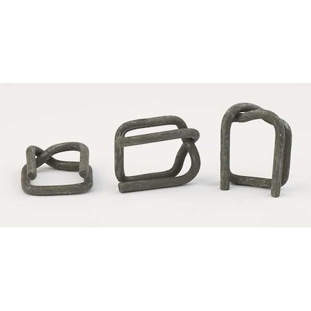 Strapping Buckle, Steel, 1-1/4 In., PK250