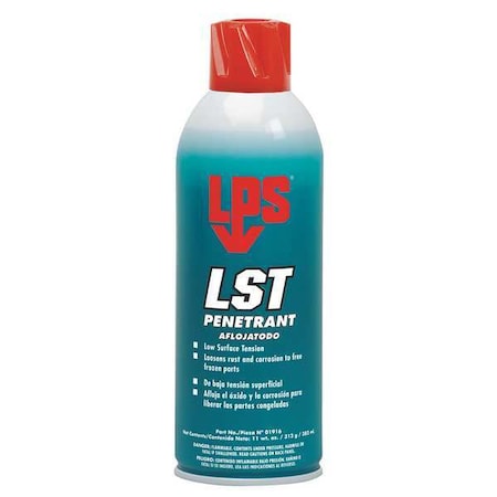 Penetrating Lubricant, 16 oz, Aerosol Spray Can, Mineral Oil Base, 350 Degrees F Max Op Temp, H2-No Food Contact, Colorless