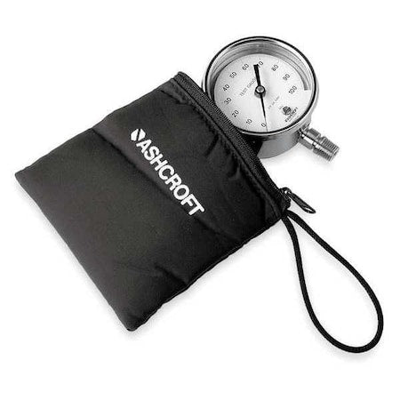 Test Pressure Gauge, 0 to 300 psi, 3 in Dial, 1/4 in NPT, Bottom Location
