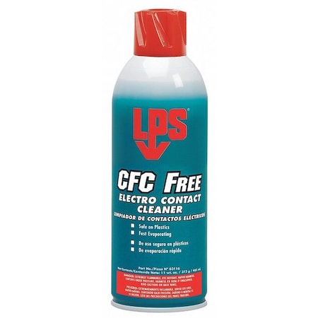 Contact Cleaner, 11 oz, Aerosol Spray Can, Liquid