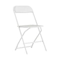 Hercules Series Plastic Folding Chair White - 2 LB Weight Capacity Comfortable Event Chair-Lightweight Folding Chair, PK2