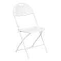 White Plastic Folding Chair, PK2