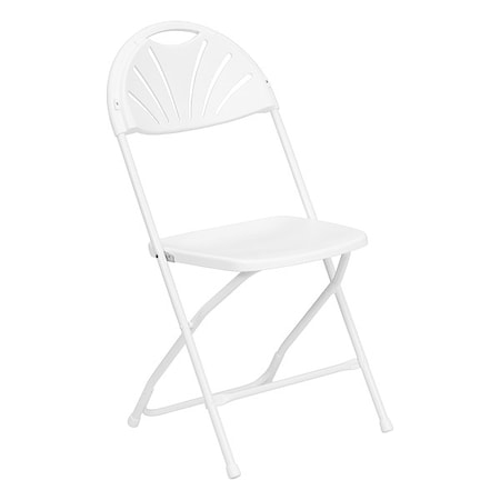 White Plastic Folding Chair, PK2