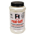 Pipe Thread Sealant 9.6 fl oz, Brush-Top Can, Real Tuff, White, Paste
