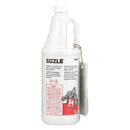 Sizzle, Drain and Waste System Cleaner, Ready To Use, Liquid, 1 qt