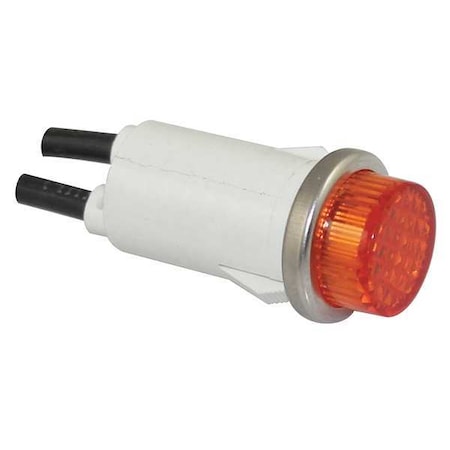 Raised Indicator Light, Amber, 24V