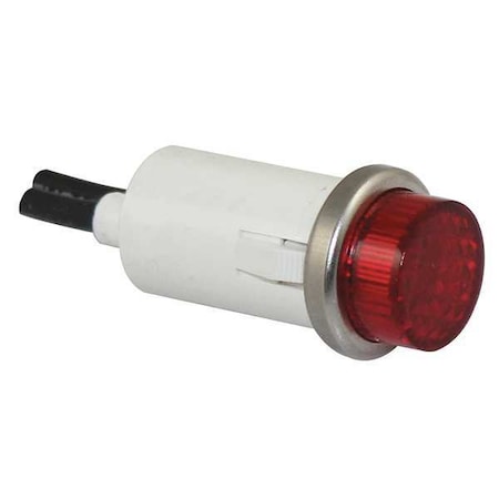 Raised Indicator Light, Red, 24V