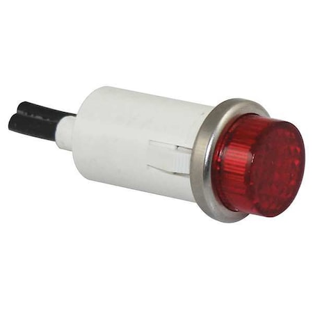 Raised Indicator Light, Red, 240V