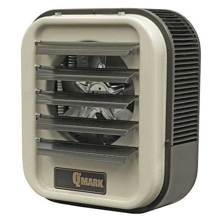Fan Forced Electric Unit Heater, Wall & Ceiling, 3 Phase, 208/240VAC, 15kW/20kW, 21-3/4 in H