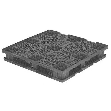 Recycled High Density Polyethylene Pallet, 48 3/4 in L, 45 3/4 in W, 7 1/2 in H, 4, 000 lb Dynamic