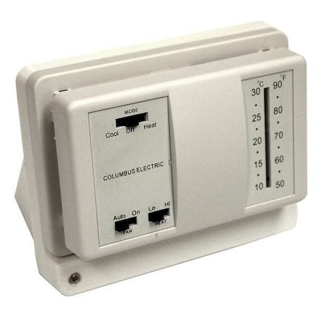 Wireless Thermostat, Plastic, White, 24VAC