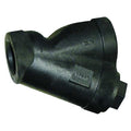 Y Strainer, 1" Pipe, FNPT x FNPT, Cast Iron, Stainless Steel, PTFE
